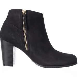 NIB Cole Haan Davenport Black Suede Heel Bootie Boots 9.5